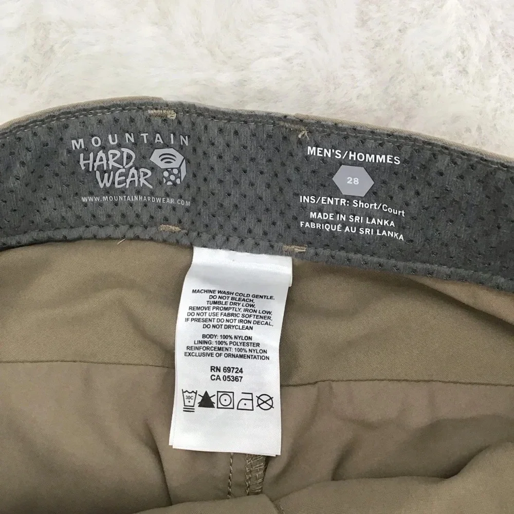 Mountain Hardwear Men’s Hiking Convertible Zip Off Pants UPF NWT Size 28